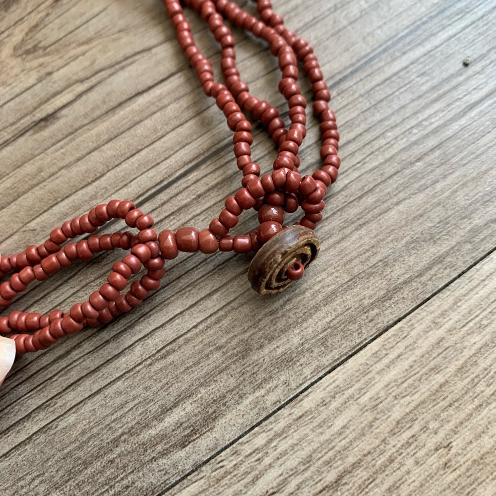 Beaded & Shell Necklace - Picture 3 of 3
